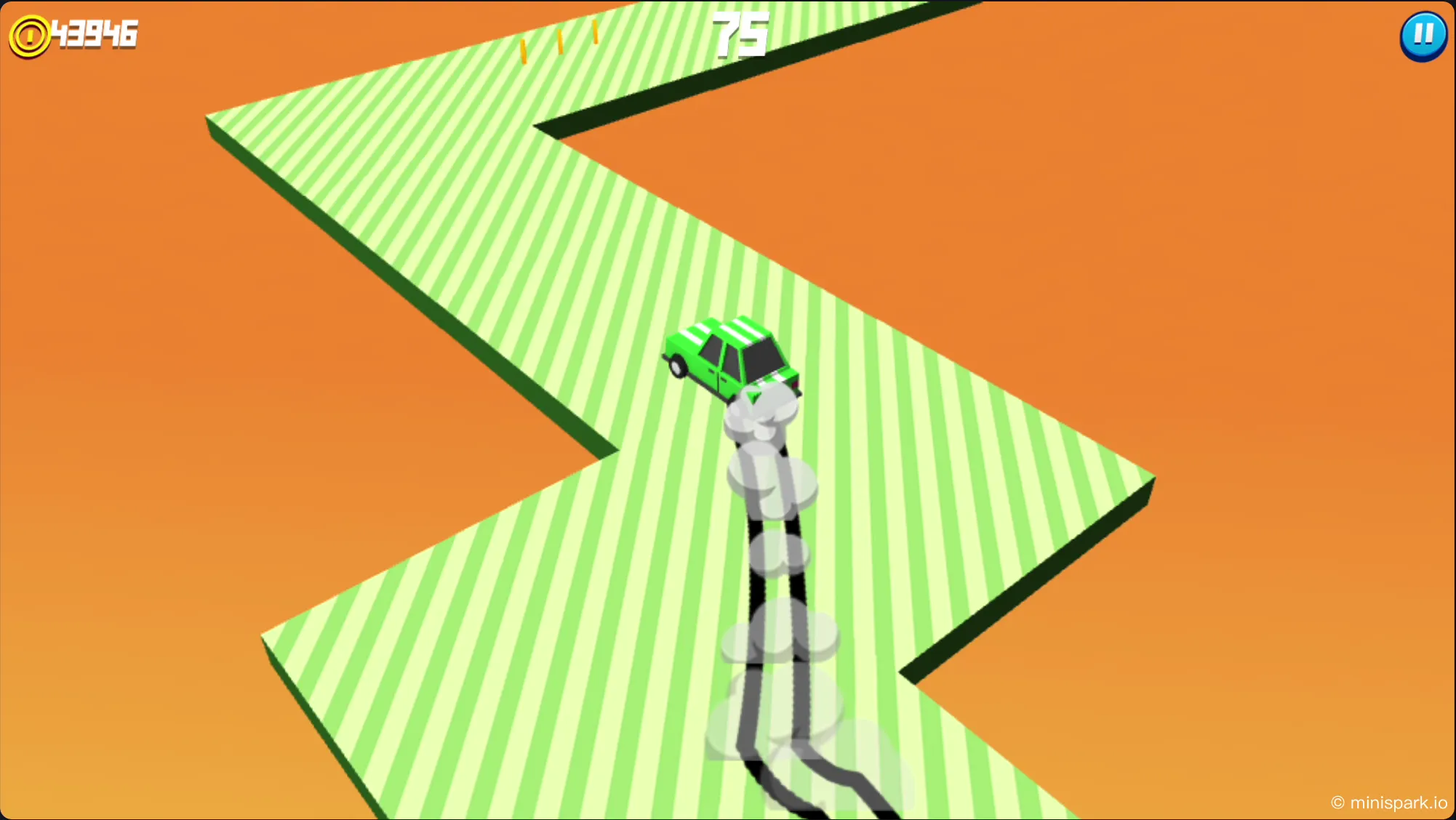 Core gameplay demonstration showing the hold-to-drift-right, release-to-drift-left mechanic