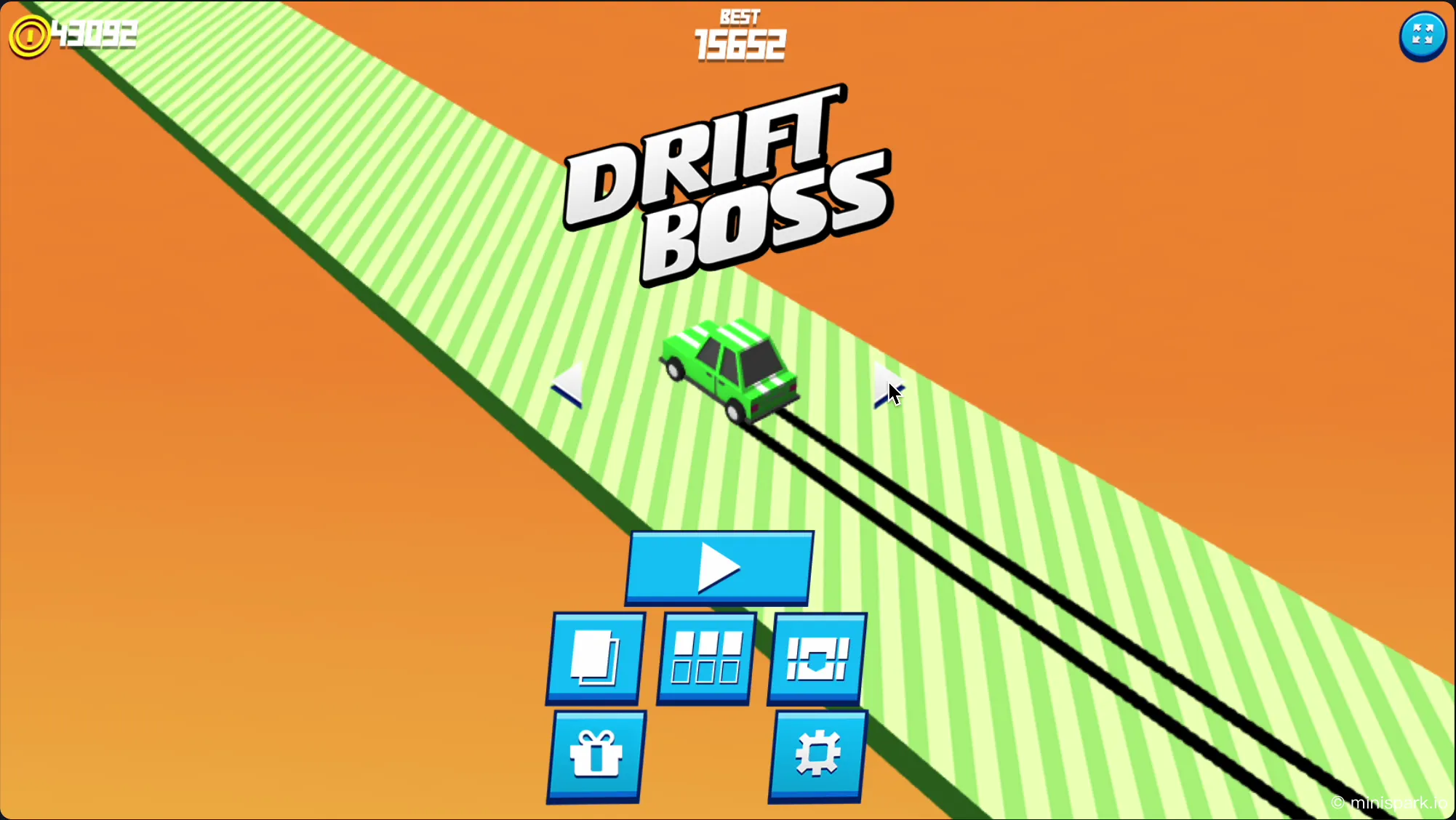 Vehicle selection menu showcasing the variety of unlockable cars