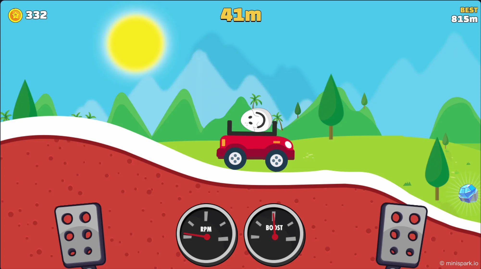 Freeze diamond power-up effect keeping egg secured