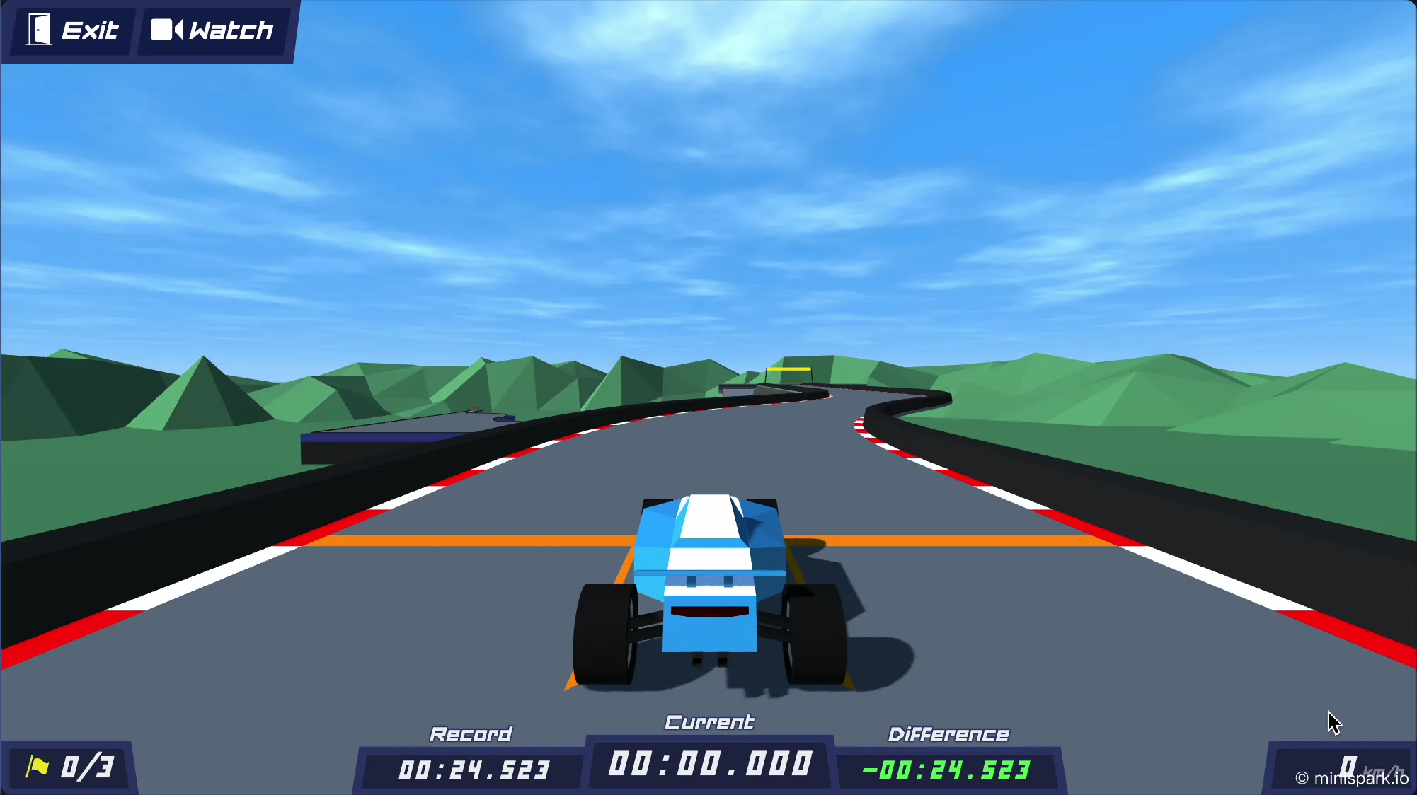 Showcase of all three racing environments: summer, winter, and desert