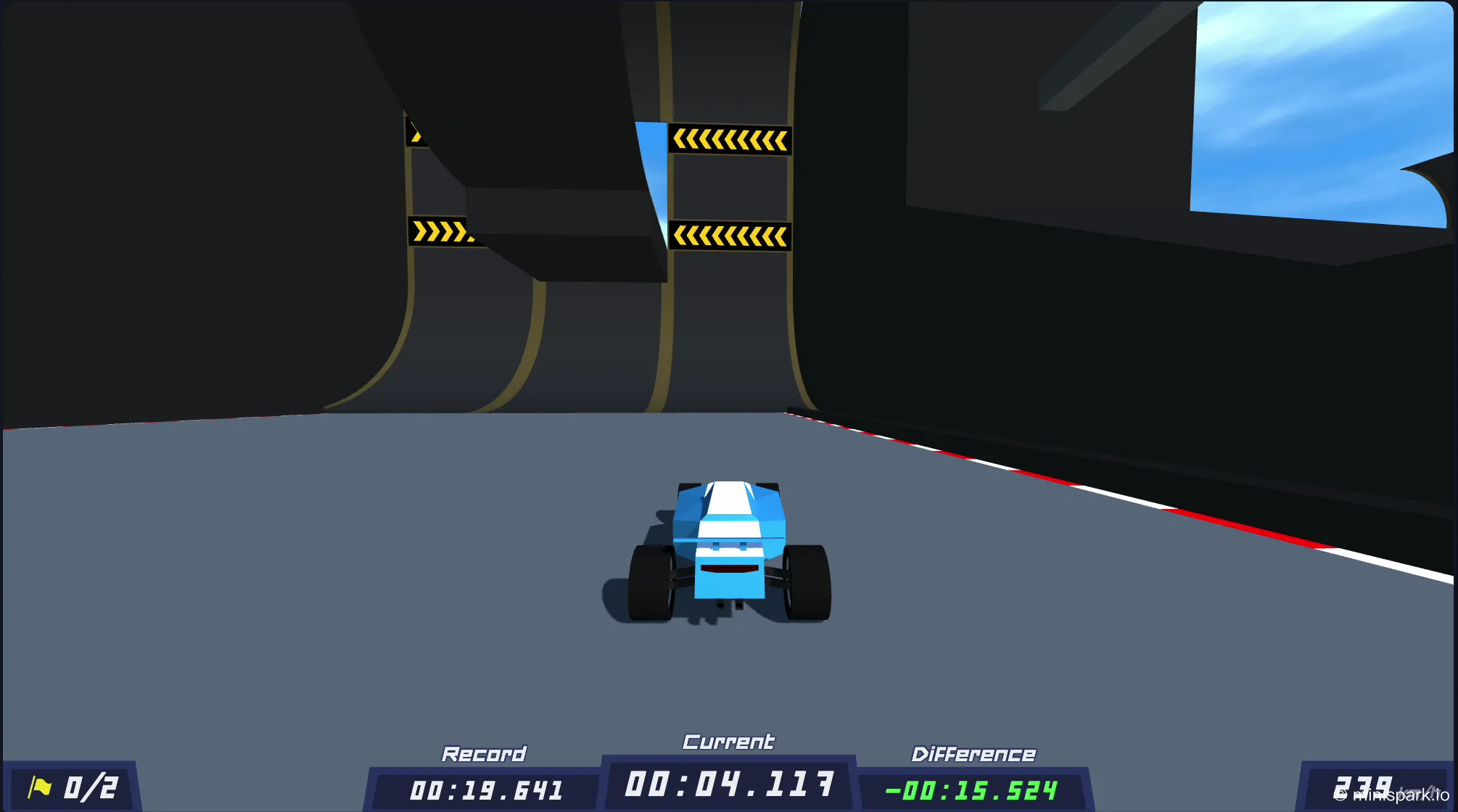 Demonstration of the proper technique for navigating Summer 2's spiral jump section