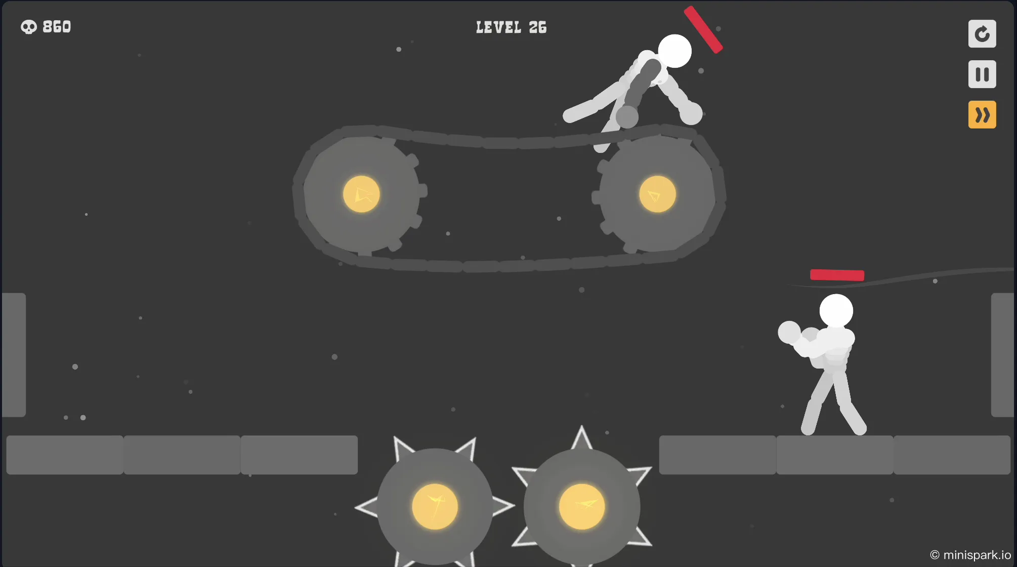 Strategic use of bounce pads to disrupt enemy positioning